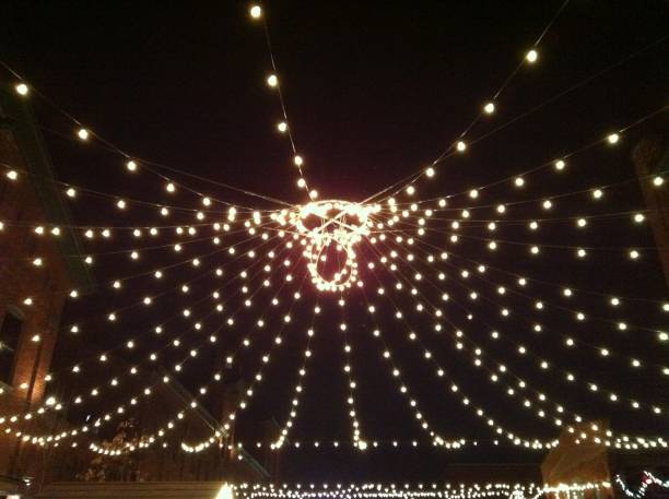 Christmas tree LED decoration in downtown Toronto
