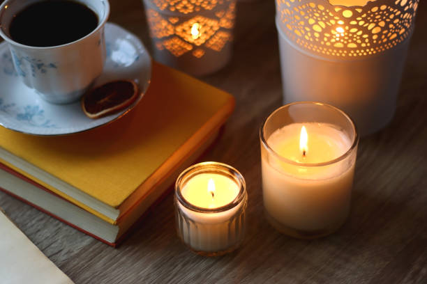 istock Books, Glasses, E-Reader, Pen, Tea, Cookies and Candles 1498346045