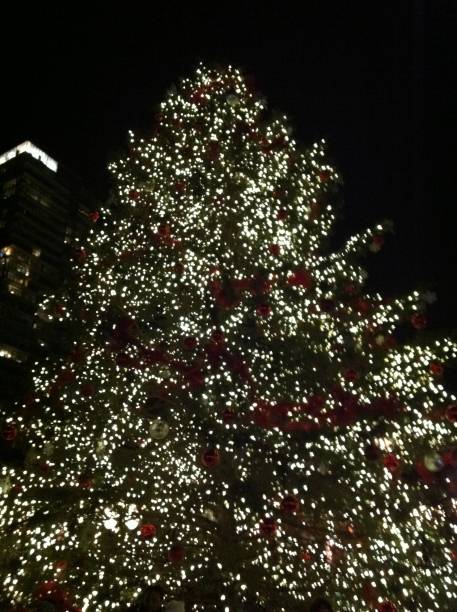 Christmas tree decoration in downtown Toronto