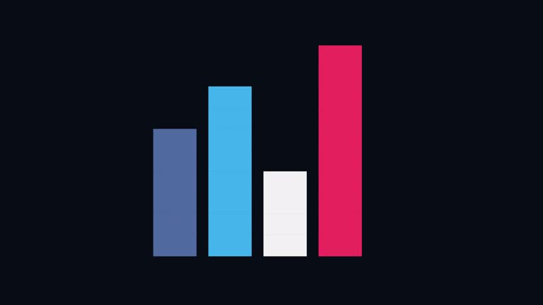 Animated growth graph UI element