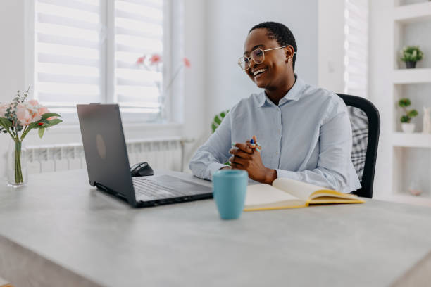 istock Zoom meetings with colleagues are fun 1498350179