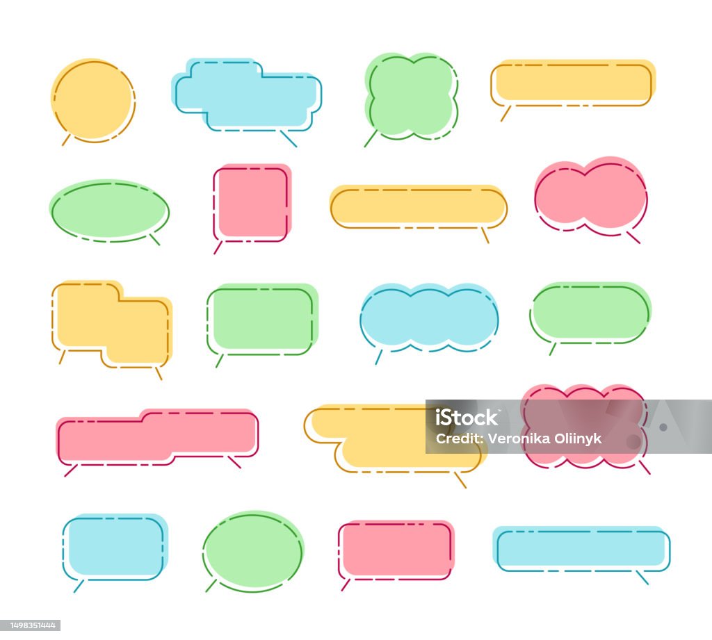 Message Callout Line Speech Bubble Frames Smart Callout Box Simple Chat Frame And With ...