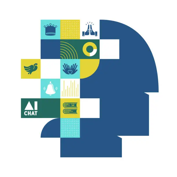 Vector illustration of Brainstorming Infographic with Icons for Non-Profit & Charity