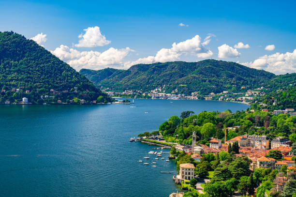istock Panorama of Lake Como and Como. 1498355411