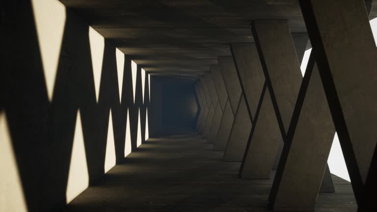 A tunnel emerges, leading to an infinite expanse