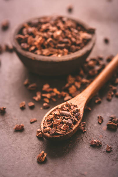 istock Organic cacao nibs in small bowl 1498364749