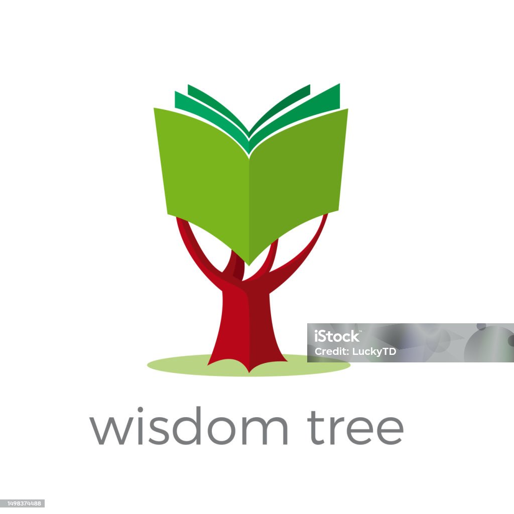 Powerful Wisdomtree Cartoon Wisdom Tree A Book Instead Of The Leaves Of A Tree Education And ...