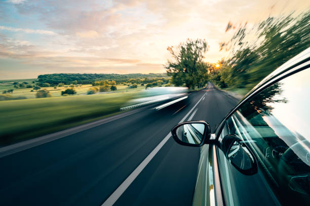 istock A car is driving on the highway, the environment is blurred 1498390646