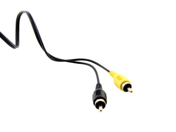 istock black wire cable of usb and adapter isolated on white background.Electronic Connector.Selection focus.Clipping path. 1498395060
