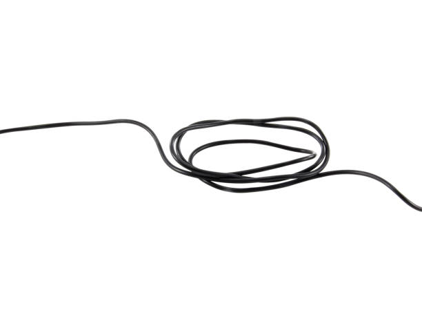 istock black wire cable of usb and adapter isolated on white background.Electronic Connector.Selection focus.Clipping path. 1498395110