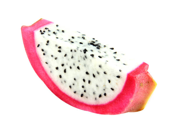 istock Dragon fruit or cactus isolated on white background.Can see the white piece clearly.Is a fruit that is high in vitamins.Selection focus and with clipping path. 1498395995