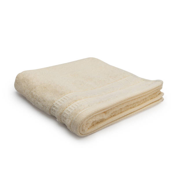 istock Folded Towel isolated on a White background 1498396378