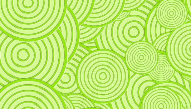 Defocussed bright green light background