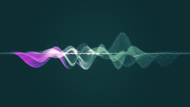 abstract voice or music spectrum