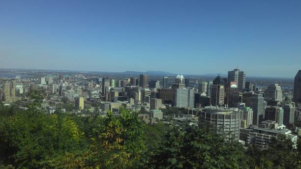 istock Montreal downtown view from Mont Royal Park Quebec skyscraper 1498397252