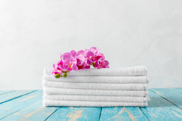istock towels with orchid flower 1498399888