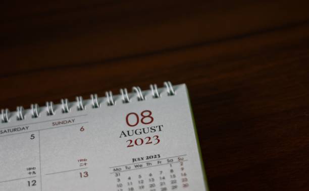 istock a calendar on a wood surface is showing an appointment for a child 1498402004