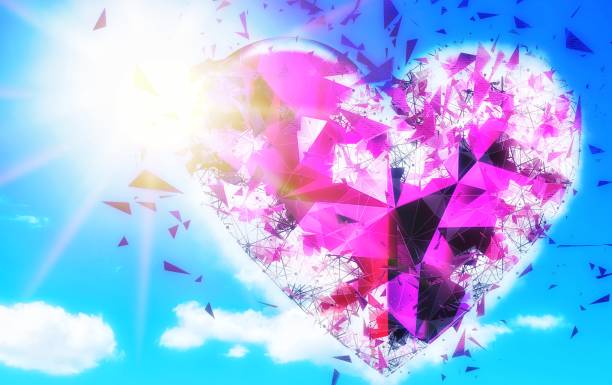 istock 3d illustration of heart-shaped clouds in the blue sky 1498405230