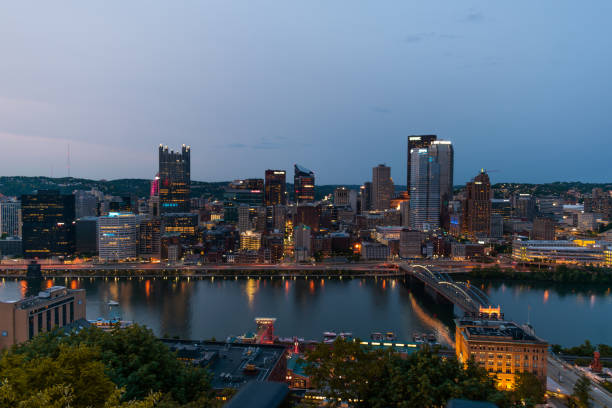 istock Downtown Pittsburgh skyline after sunset 1498405916