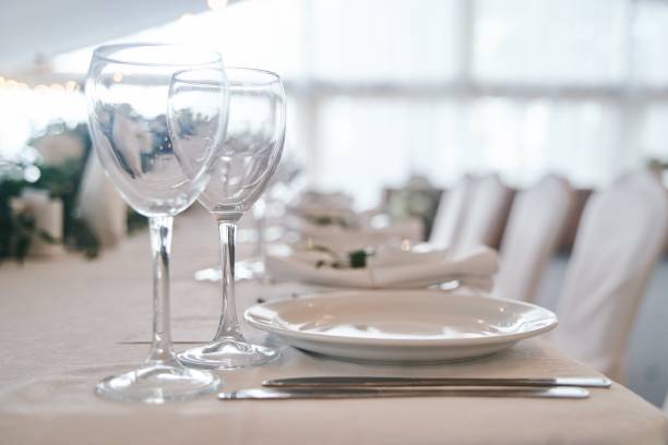 istock Table set for an event party or wedding reception. 1498407230