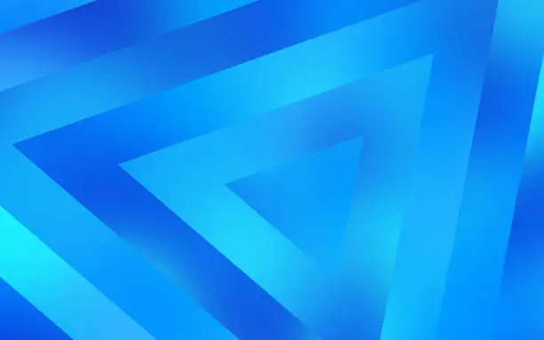 Vector illustration of Blue Triangle Gradient Layer Abstract Background
