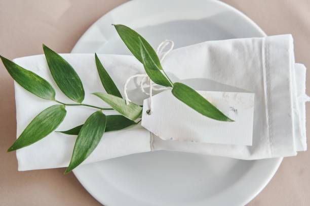 istock Decoration of plates at a wedding celebration. wedding decorations. 1498407656