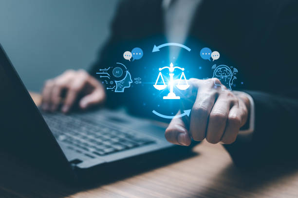istock AI ethics or AI Law concept. Developing AI codes of ethics. Compliance, regulation, standard , business policy and responsibility for guarding against unintended bias in machine learning algorithms. 1498413013