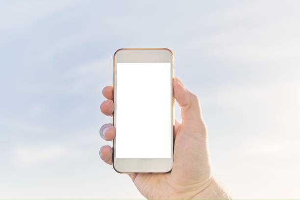 istock A Man hands holding smart phone with blank copy space screen 1498415263