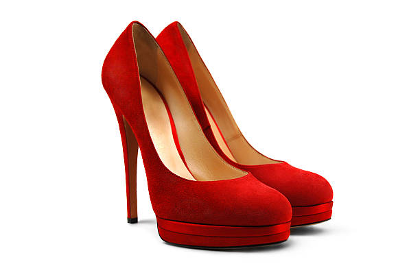 Fashionable high-heels  isolated on white background (with clipping path)