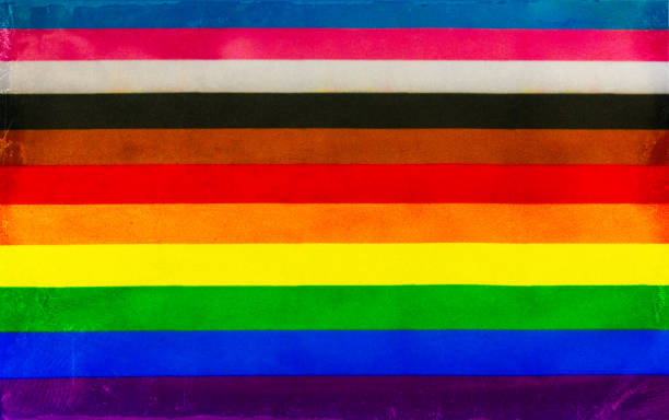istock Pride flag -LGBTQ+ with worn out effect 1498426425