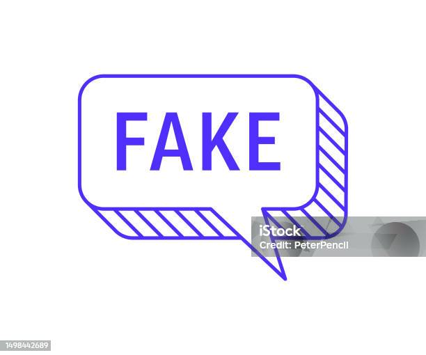 Fake 2d And 3d Speech Bubble Notification Template Vector Stock Fake 2d And 3d Speech Bubble Notification Template Vector Stock