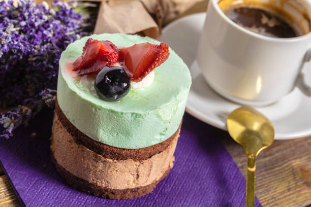 istock Cup of coffee with cake 1498443226
