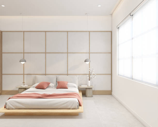 istock Modern japan style bedroom 1498450053