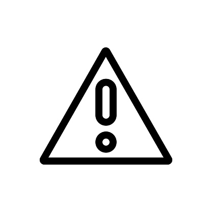 Danger Sign Line icon, Design, Pixel perfect, Editable stroke. Logo, Sign, Symbol.