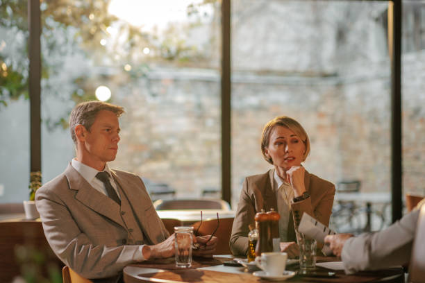 istock Businesspeople meet for collaboration in cafe. 1498452263
