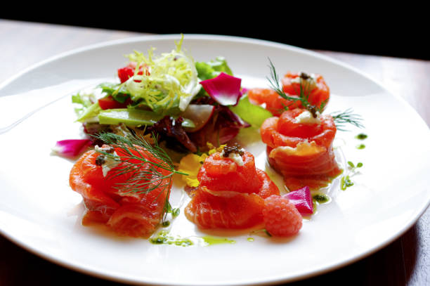 istock Salmon rose sushi roll with caviar and mayonnaise 1498454348