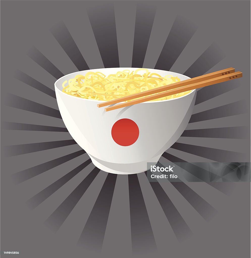 日本の麺[ベクトル] - うどんのロイヤリティフリーベクトルアート