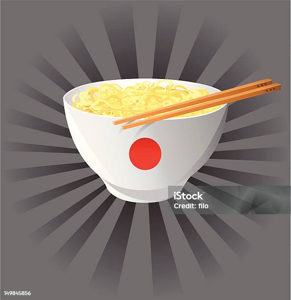 Japanese Makaron Wektor - Stockowe grafiki wektorowe i więcej obrazów Bez ludzi - Bez ludzi, Buddyzm, Fettuccine