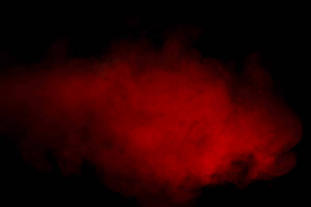 istock Orange and red steam on a black background. 1498462720