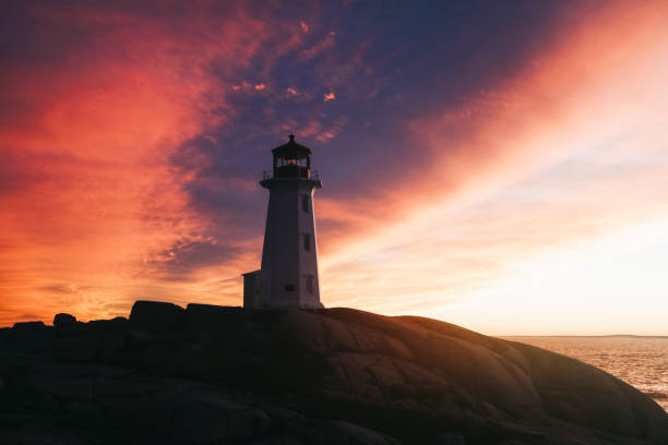 istock Lighthouse at Peggy's Cove During Sunset, Nova Scotia 1498464671