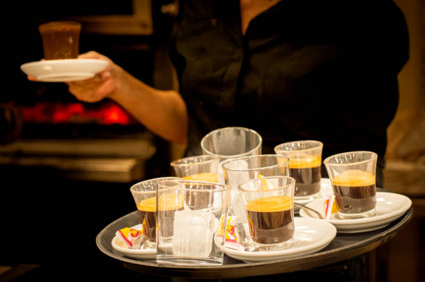 istock Tray with cups of coffee 1498467579