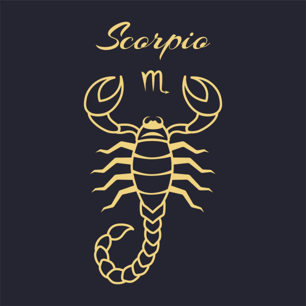 istock Scorpio zodiac sign. Symbol and icon of astrology horoscope. Vector illustrations 1498468262