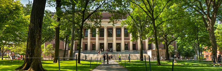 Cambridge, MA, USA - November 2, 2013: Radcliffe Quad undergrad housing at Harvard University in Fall in Cambridge, MA, USA on November 2, 2013.