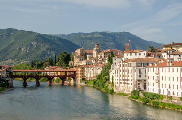 istock Old Bridge (Ponte Vecchio) in Bassano del Grappa, Italy 1498478146