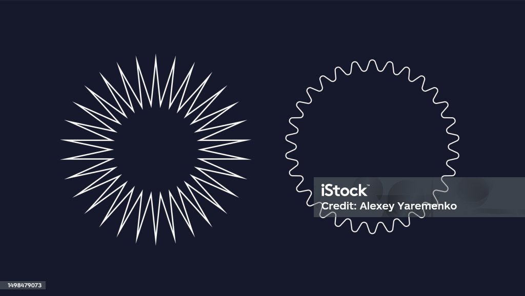 Abstract Sun Figures Form Set Stock Illustration - Download Image Now ...