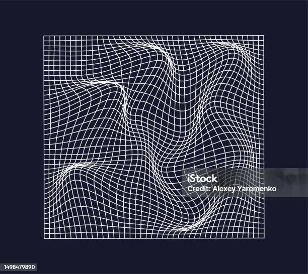 Abstract Line Grid Form Concept Stock Illustration - Download Image Now ...