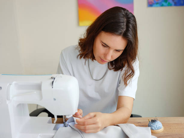 istock Workplace of a dressmaker. Handmade concept. 1498484584