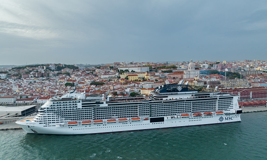 Lisbon, Portugal - October 26, 2022: Lisbon Cruise Terminal, Portugal