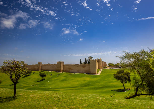 View to an old fortress in Rabat, the capital of Morocco stock photo