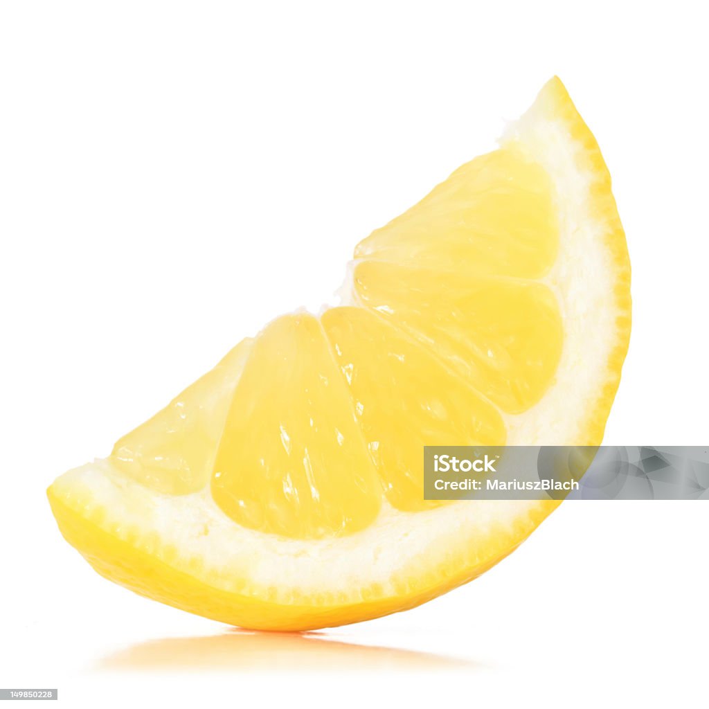 lemon slice lemon slice over white background Citrus Fruit Stock Photo